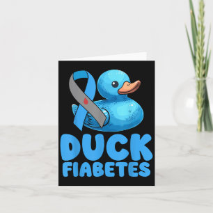 Duck Fiabetes Diabetes Awareness Month Insulin Pan Card