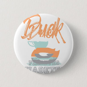 Duck Fiabetes t Diabetes Awareness Day T1D 6 Cm Round Badge