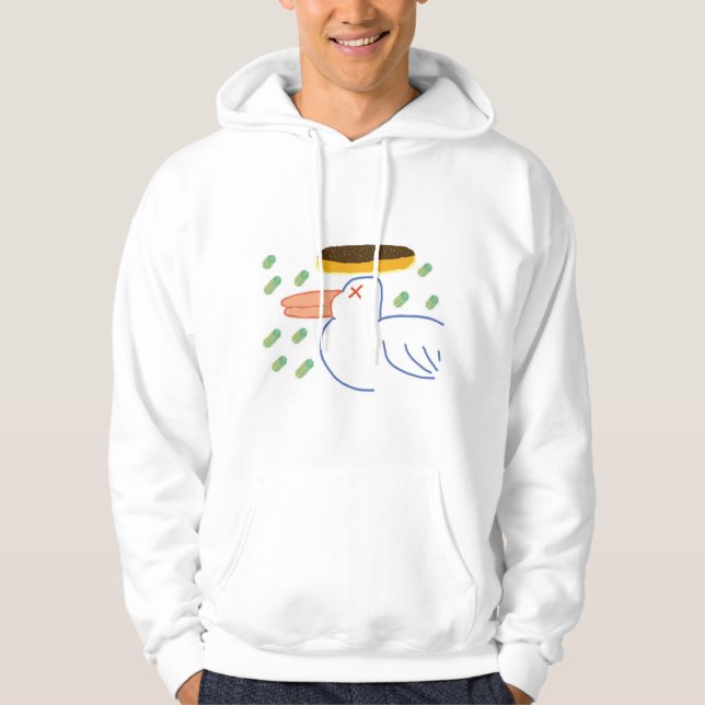 Duck & Flying Doughnut Hoodie (Front)