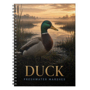 Duck Freshwater Marshes Wildlife ANIMAL Notebook