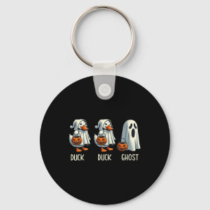Duck Ghost Pun Trunk Or Treat Trick Or Treat Funny Key Ring