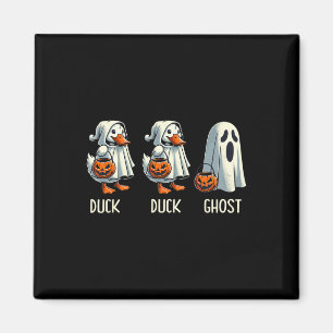 Duck Ghost Pun Trunk Or Treat Trick Or Treat Funny Magnet