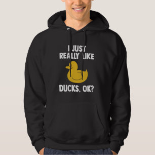 Duck Gifts For Women Men Quack Youth Rubber Ducky Hoodie