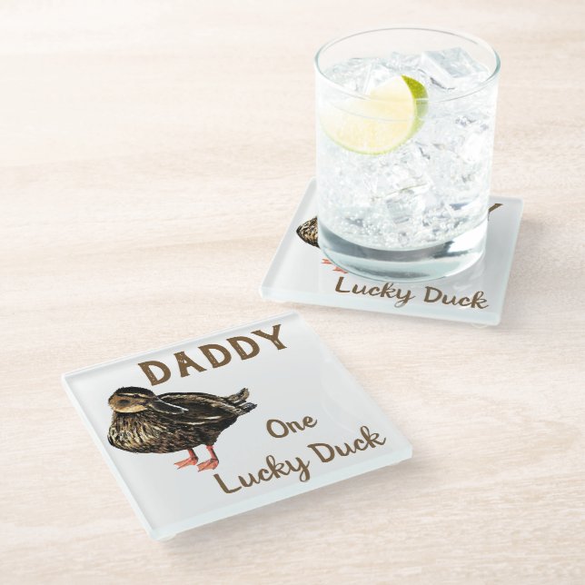 Duck Glass Coaster (Angled)