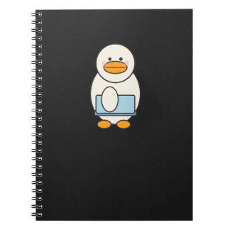 Duck going to work, funny work notebook