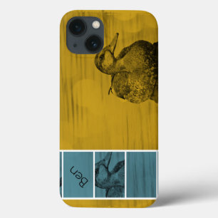 Duck-Gold and Blue iPad Air case *Personalise
