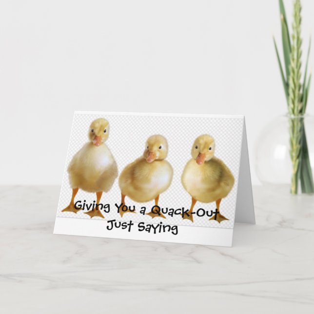 Duck Greeting Card (Front)