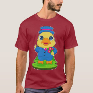 Duck Groom Bunch of flowers Wedding T-Shirt