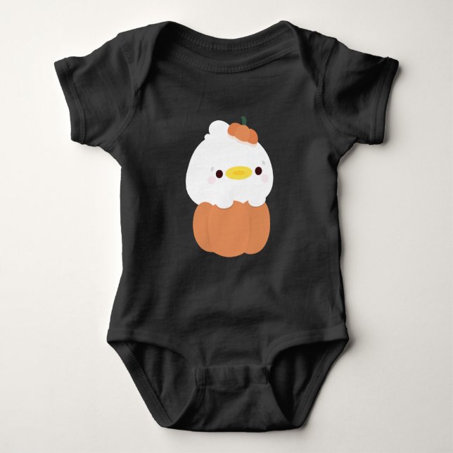 Duck Halloween Baby Bodysuit (Front)