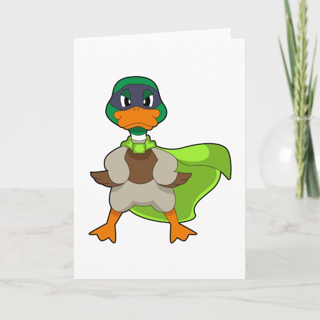 Duck Hero Cape Card (Front)