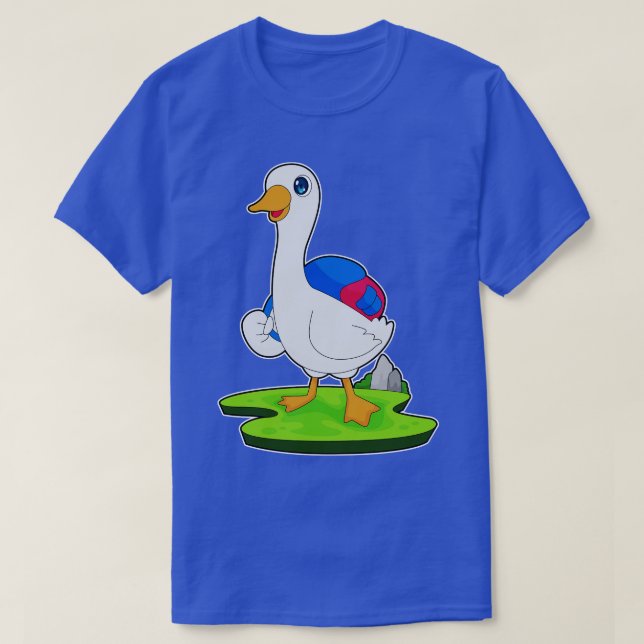 Duck Hiker Backpack 1 T-Shirt (Design Front)