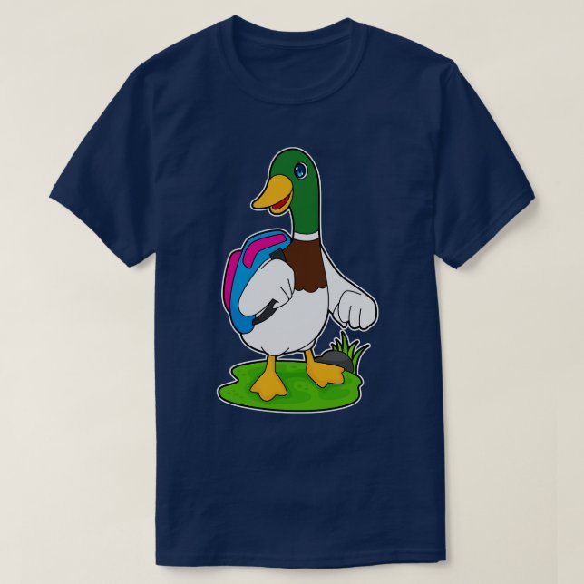 Duck Hiker Backpack 1 T-Shirt (Design Front)
