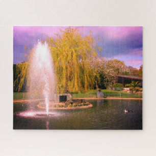 Duck house and pond jigsaw puzzle