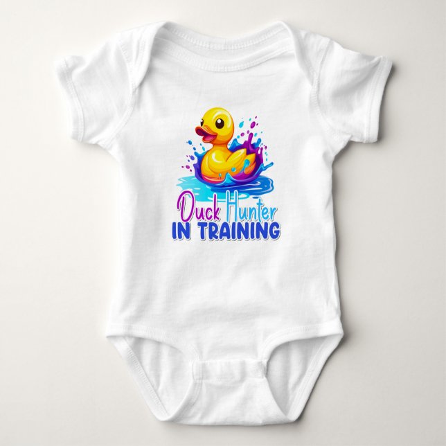 Duck Hunter in Training Baby Shirt (Front)