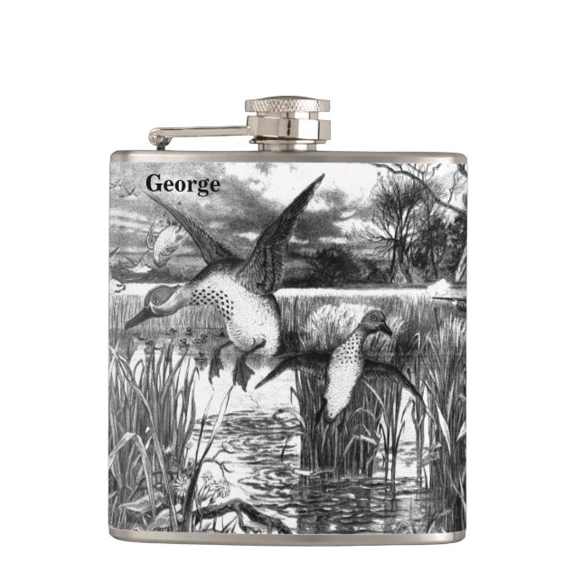 Duck Hunters Hip Flask (Front)