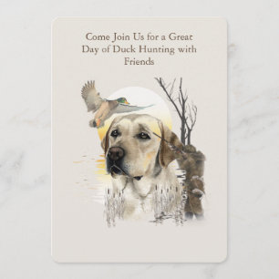Duck Hunting Adventure Invitation
