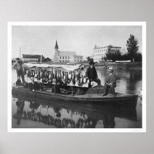 Duck Hunting Alaska Photo 1912 Poster