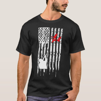 Duck Hunting American dog print labradors T-Shirt