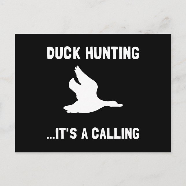 Duck Hunting Calling Postcard (Front)