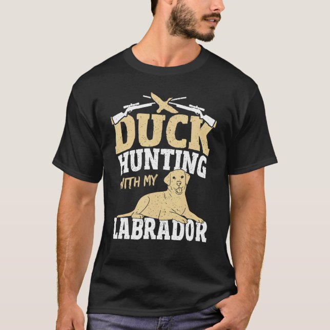 Duck Hunting Dog Labrador Waterfowl Duck Hunter T-Shirt (Front)