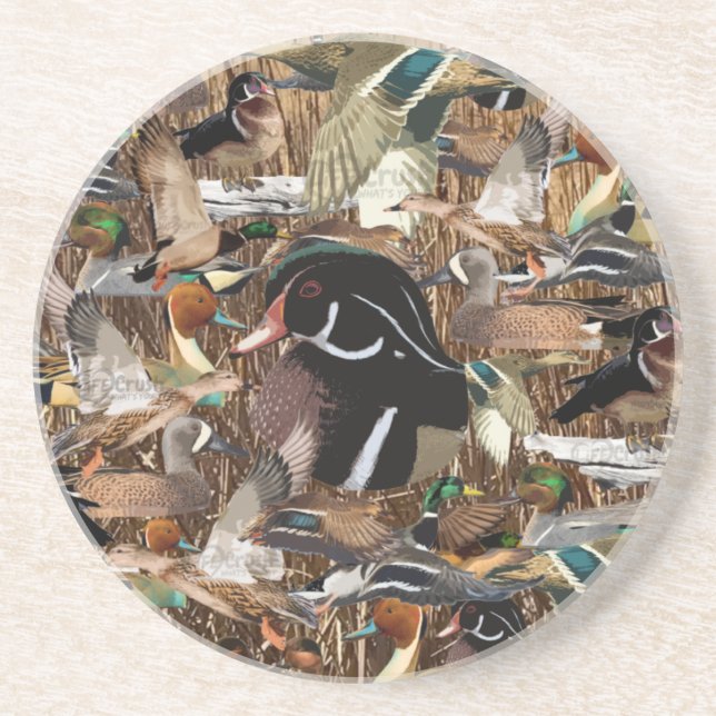 Duck Hunting Gifts, Duck Décor  Stone Coaster (Front)