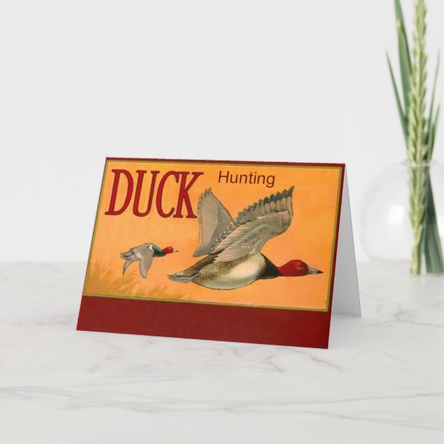 Duck Hunting Greeting Card (Front)