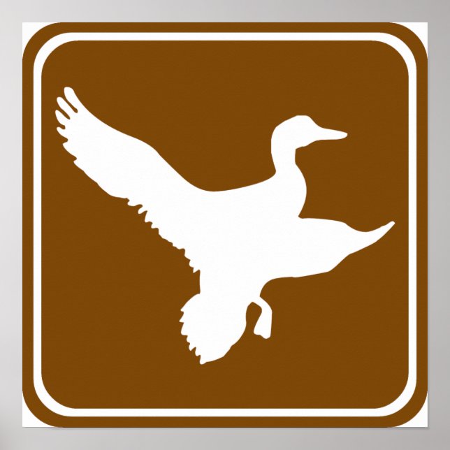 Duck Hunting Highway Sign (2) (Front)