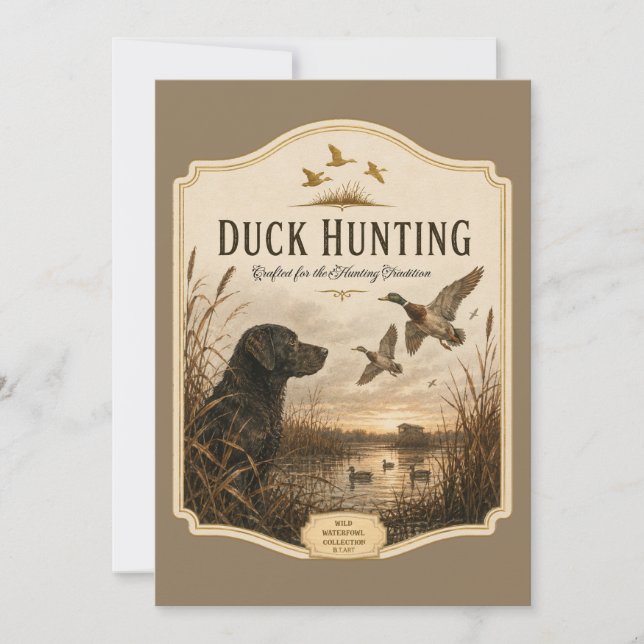 Duck Hunting  Invitation (Front)
