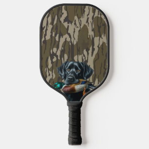 Duck Hunting Labrador Retriever Bottomland Camo Pickleball Paddle