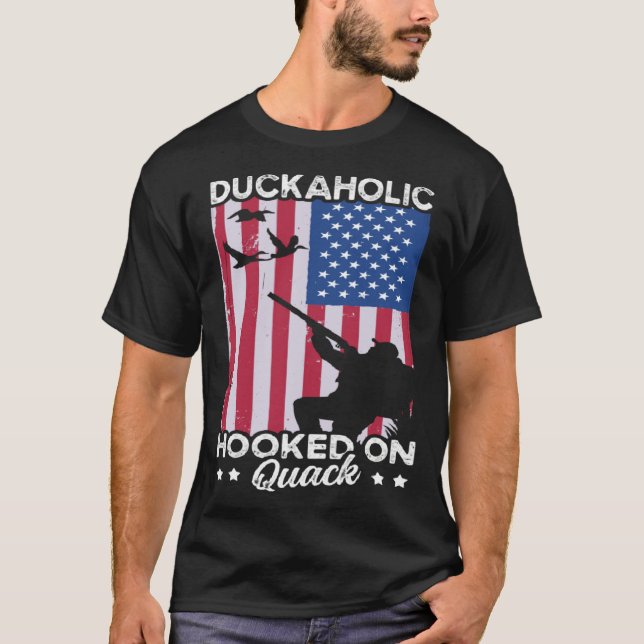 Duck Hunting Waterfowl Hunting Duckaholic Quack  3 T-Shirt (Front)