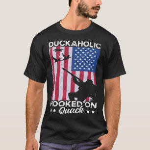 Duck Hunting Waterfowl Hunting Duckaholic Quack 3 T-Shirt