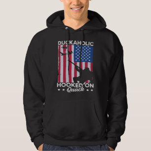 Duck Hunting Waterfowl Hunting Duckaholic Quack Hoodie