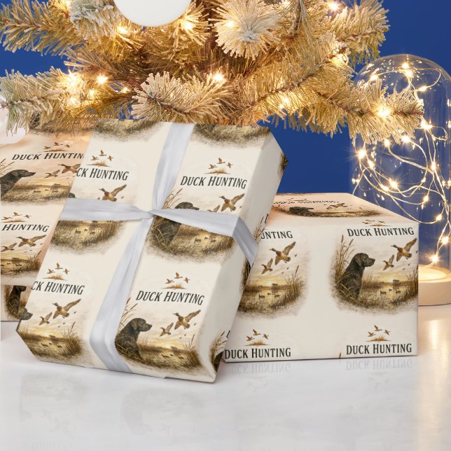 Duck Hunting  Wrapping Paper (Holidays)