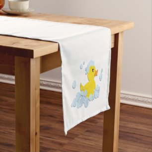 Duck in Bubbles Short Table Runner