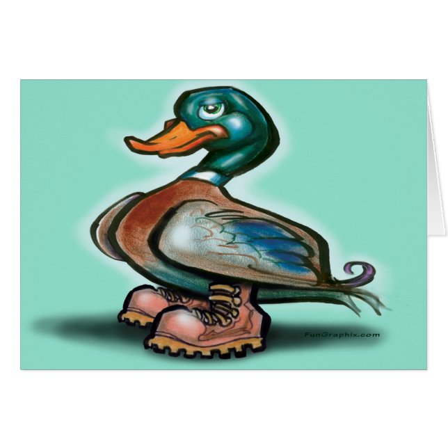 Duck in Work Boots (Front Horizontal)