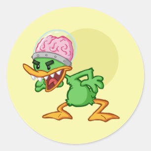 Duck - Insane duck Classic Round Sticker
