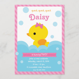 Duck Invitation / Rubber Duck Invitation