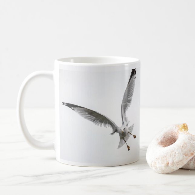 Duck, Its A Seagull! Coffee Mug (With Donut)