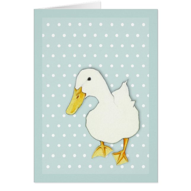 Duck Kiss dots Card (Front)