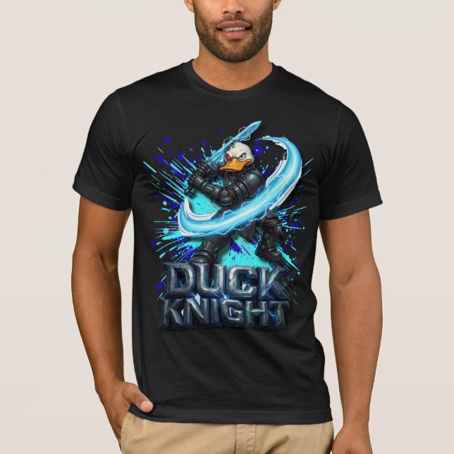 Duck Knight 3D Cyber Duck Warrior T-Shirt (Front)