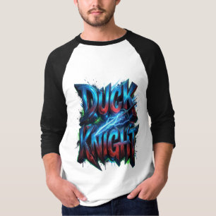 Duck Knight 3D Cyber Graffiti Logo T-Shirt