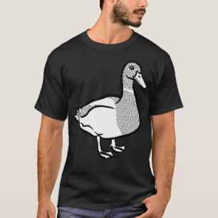 duck lineart boston terrier breed T-Shirt