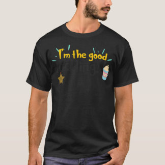 Duck Lover Im the Good Duckling black lab puppy pe T-Shirt