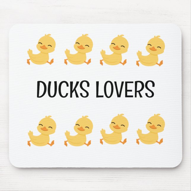 Duck Lovers Mouse Pad (Front)
