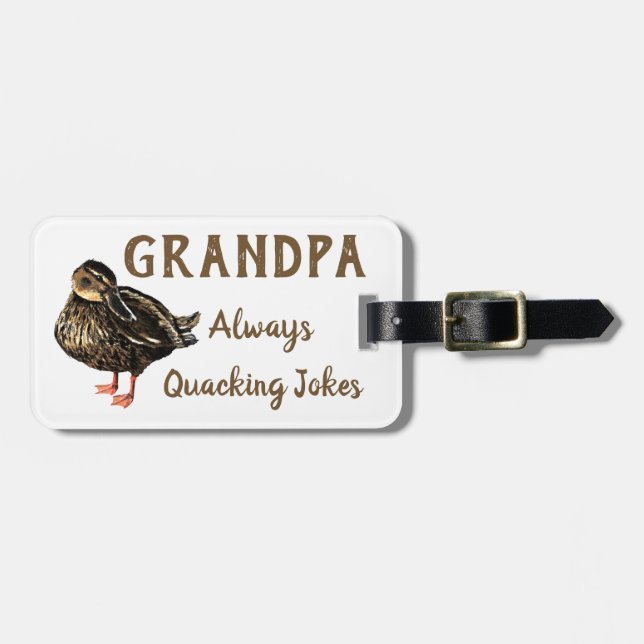 Duck Luggage Tag (Front Horizontal)