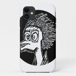 Duck man portrait sketchy drawing iPhone 11 case