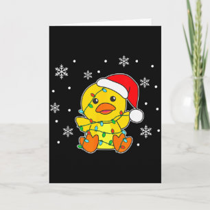 Duck Merry Christmas Winter Animals Duck Card