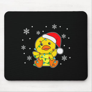 Duck Merry Christmas Winter Animals Duck Mouse Pad