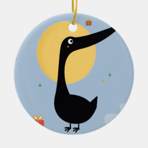 Duck Mid-Autumn Ceramic Ornament
