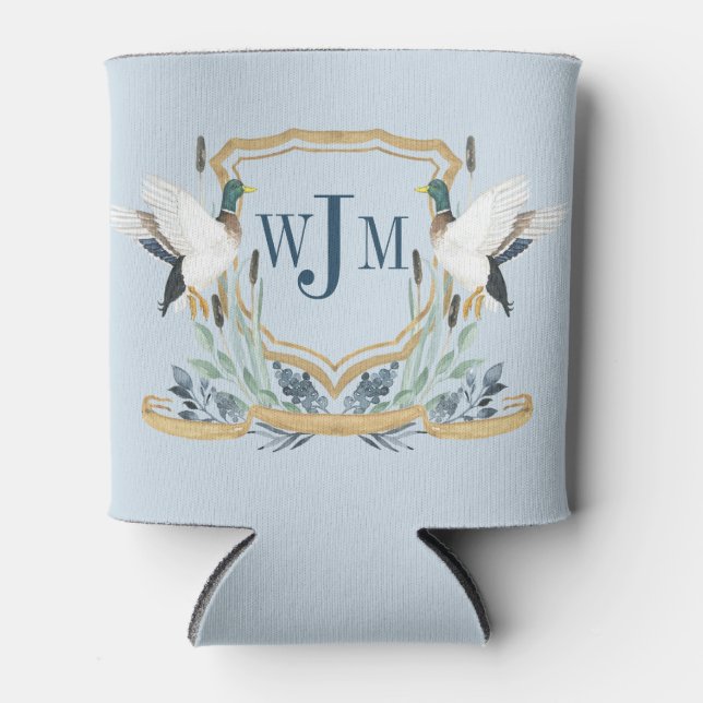Duck Monogram can coolers (Front)